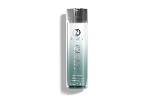 NEORA Age IQ - Day Cream with Bidens Pilosa, Peptides, Vitamin C & Jojoba - Hydrates, Smooths Fine Lines, Supports Radiance for All Skin Types -1 fl.oz.