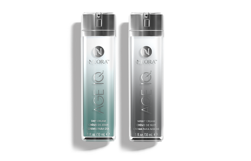 Age IQ® Night & Day Combo – Day & Night Anti-Aging Skincare Set with Bidens Pilosa, Peptides & Hyaluronic Acid – Smooths Fine Lines, Boosts Radiance, Firms & Hydrates – 1 fl. oz. Each