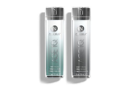 Age IQ® Night & Day Combo – Day & Night Anti-Aging Skincare Set with Bidens Pilosa, Peptides & Hyaluronic Acid – Smooths Fine Lines, Boosts Radiance, Firms & Hydrates – 1 fl. oz. Each